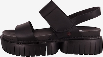 Sandales à lanières ART en noir : devant