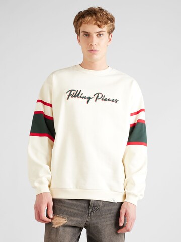 Filling PiecesSweater majica - bijela boja: prednji dio