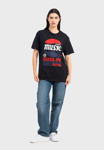 Oldskull Shirt 'Asian Osaka Music' in Black