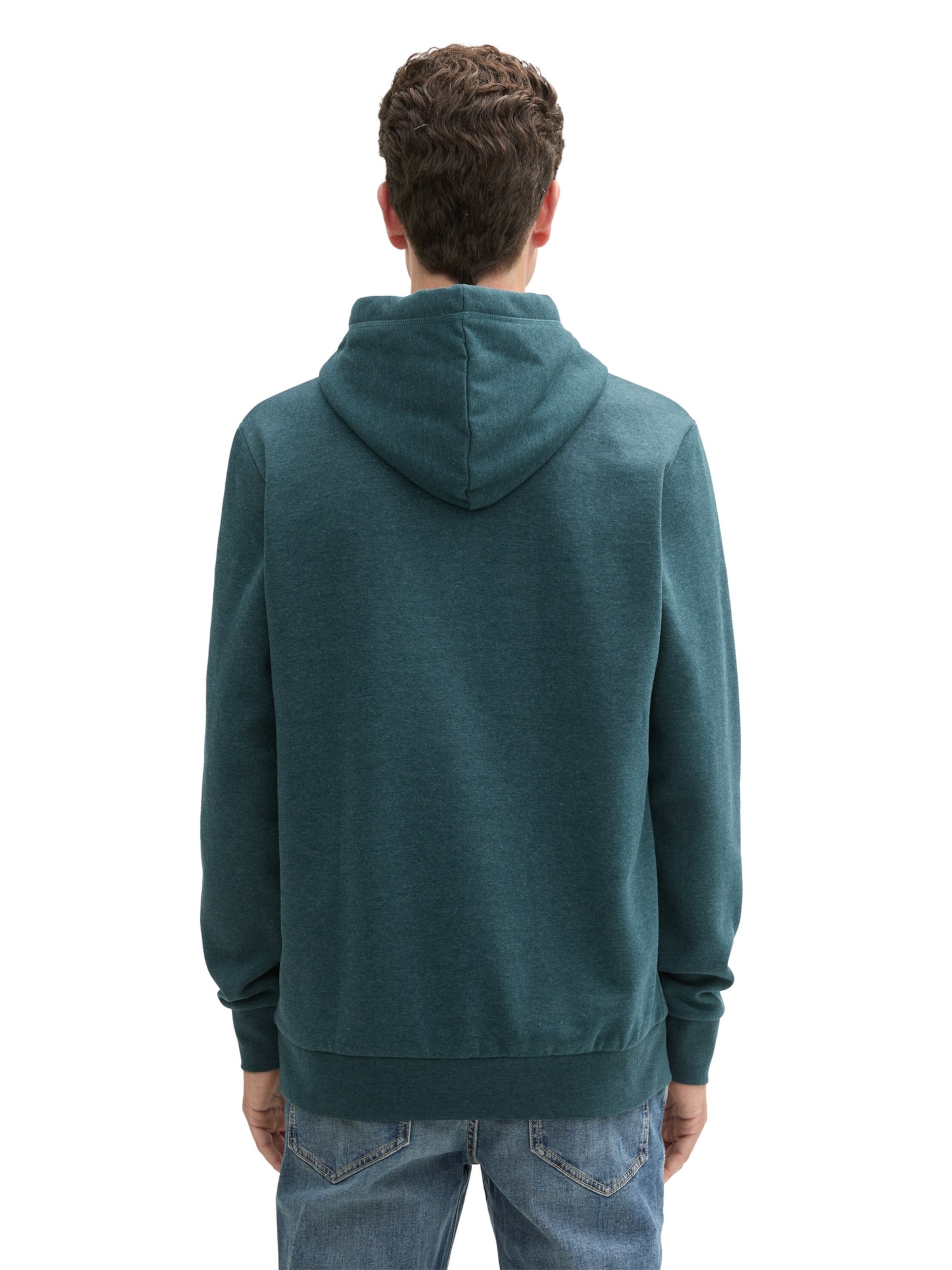TOM TAILOR Sweatshirt in Groen: voorkant