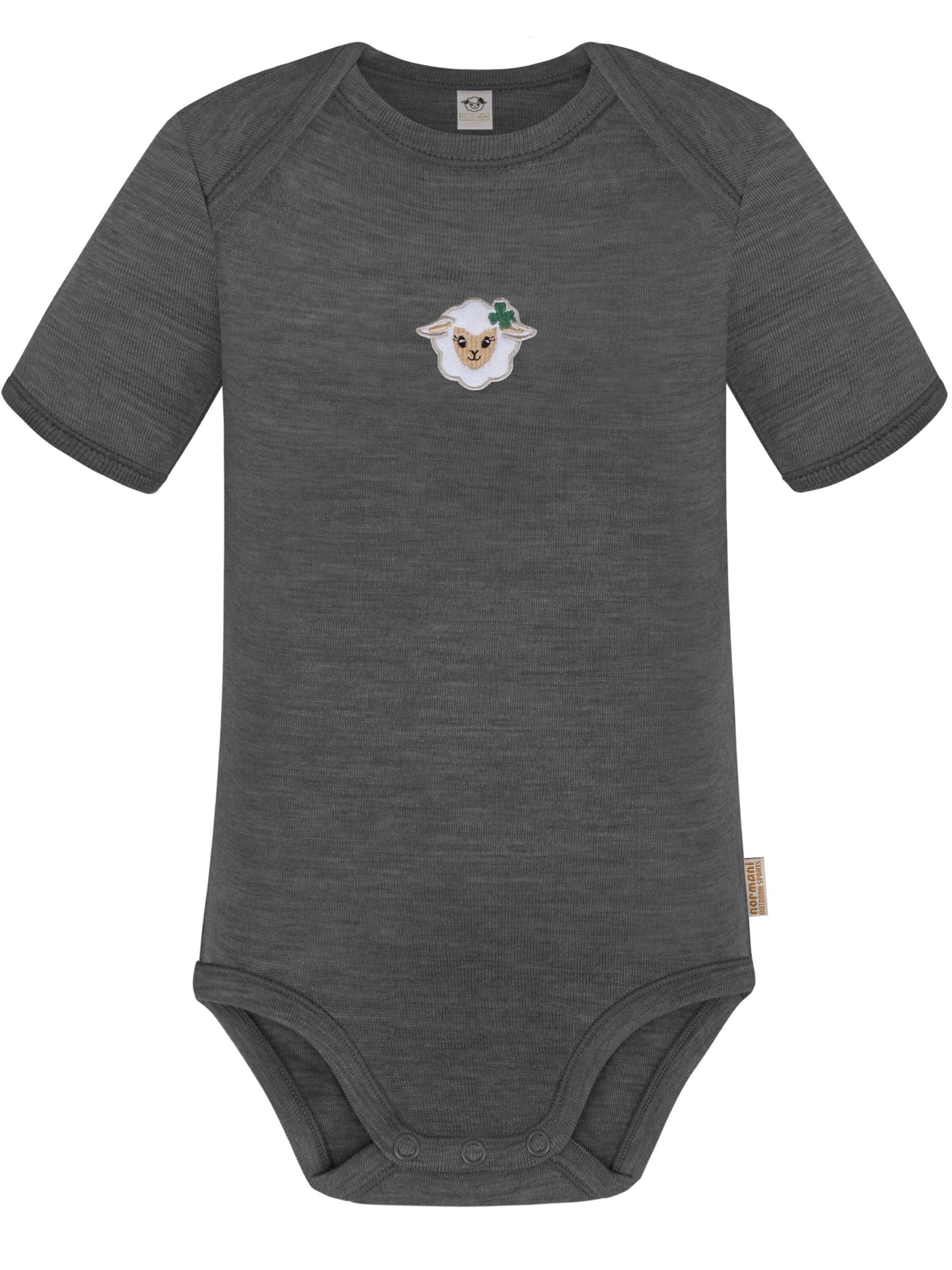 Barboteuse / body 'Tauranga' normani en gris : devant