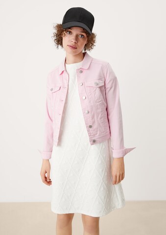QS Between-Season Jacket in Pink: front