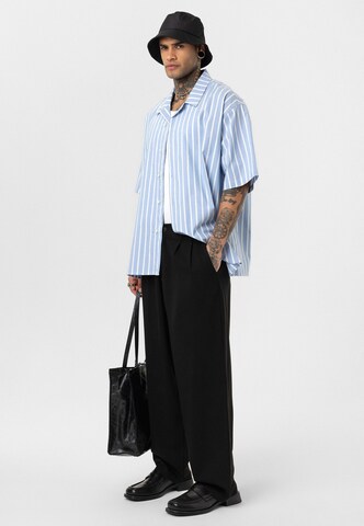 Dandalo Comfort fit Button Up Shirt 'Job' in Blue