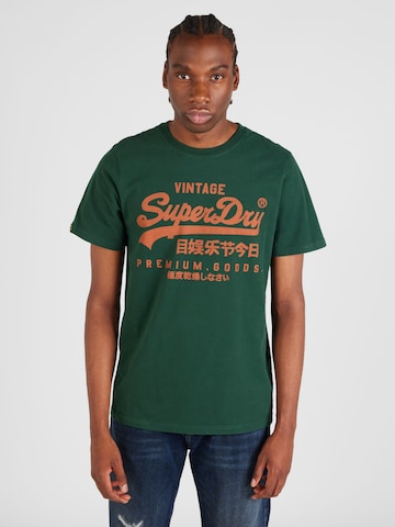 Superdry T-Shirt in Grün: predná strana
