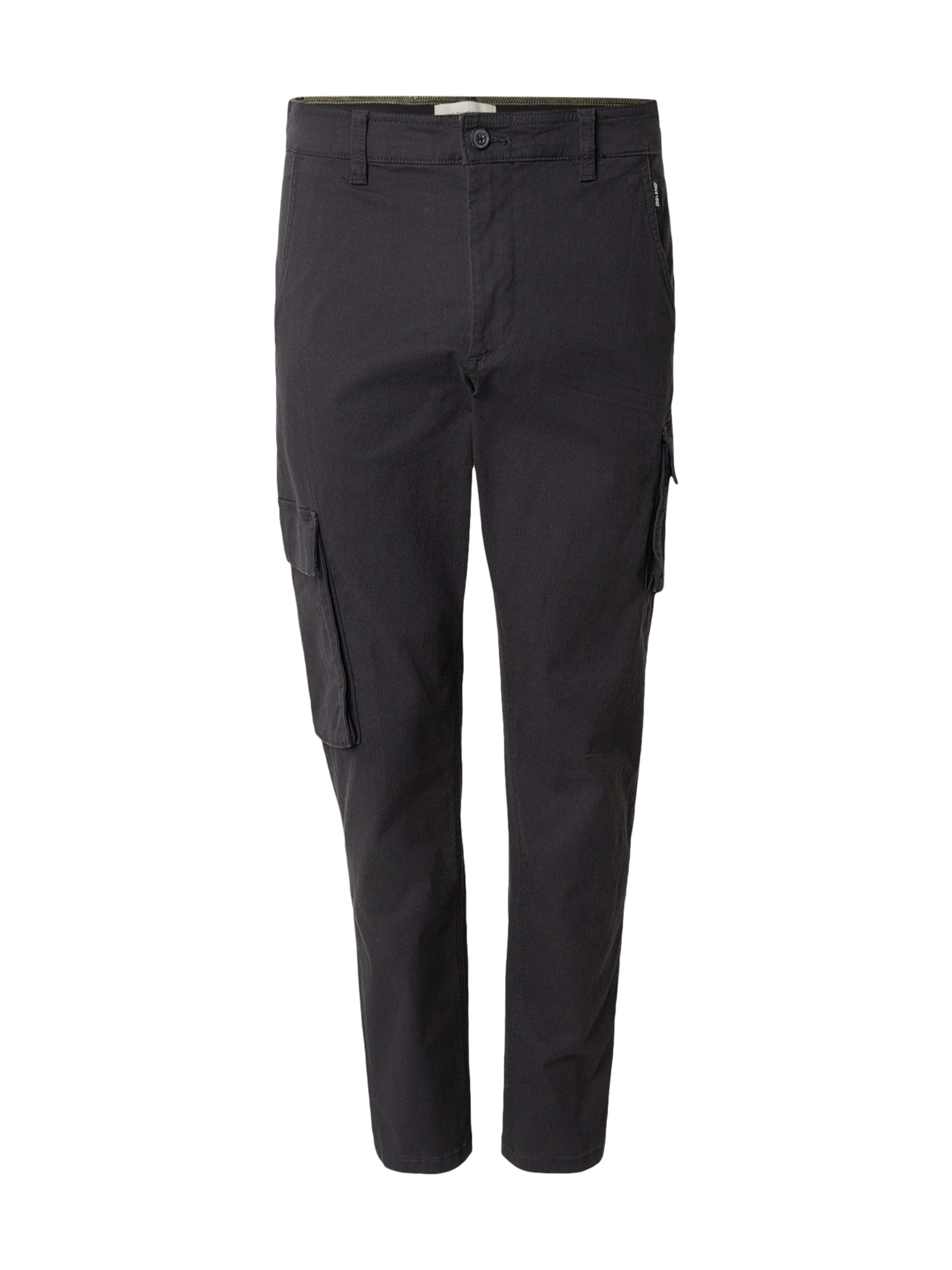 BLEND - Tapered Pantalón cargo en negro: frente