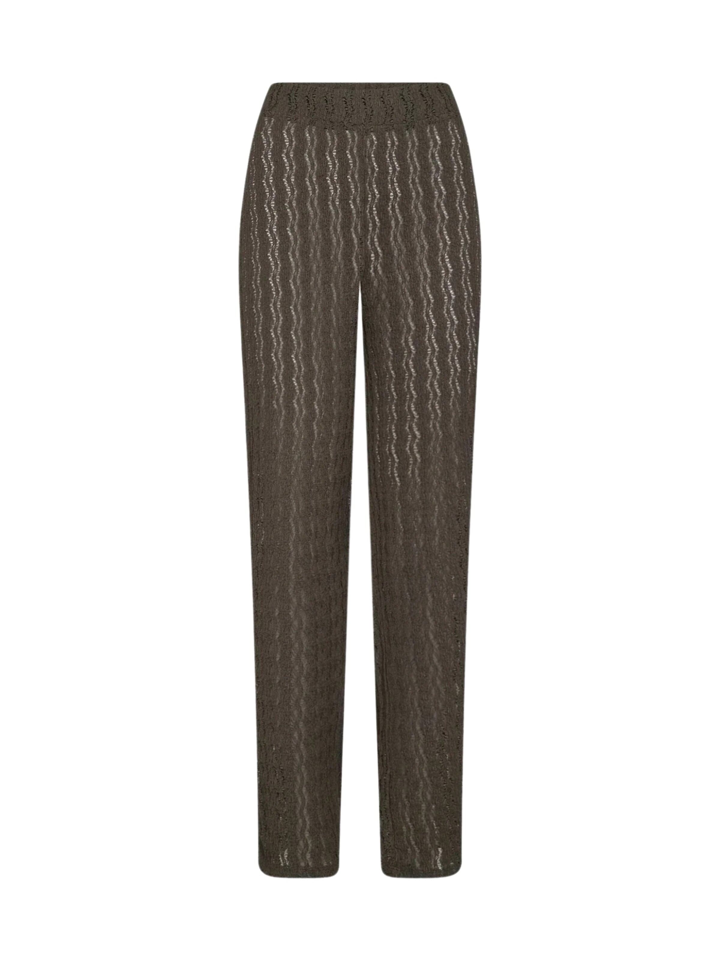 Levete Room Regular Pants in Brown: front
