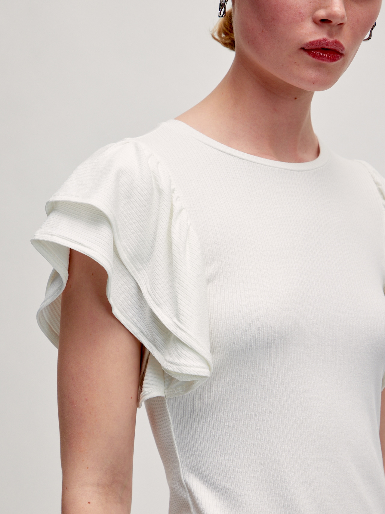 EDITED T-shirt 'Katrina' blanc