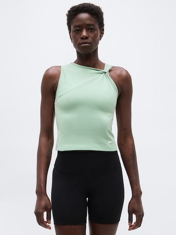 NIKE Top sportowy 'ONE' w kolorze zielony: przód