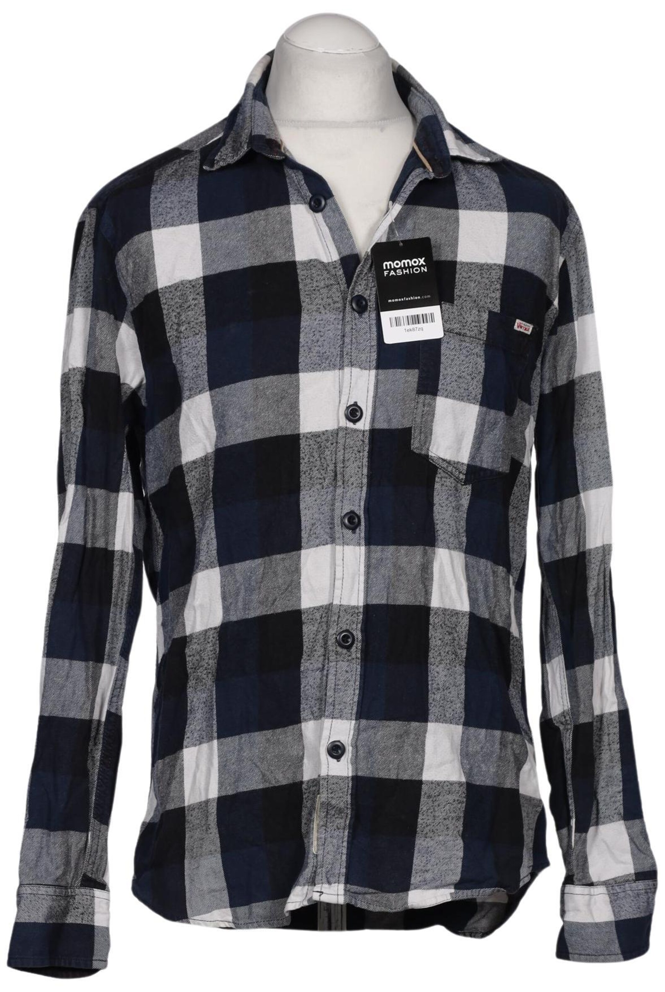 JACK & JONES Button Up Shirt in L in Blue: front