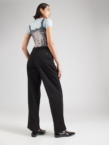 GUESS JEANS Wide leg Pleat-front trousers in Black