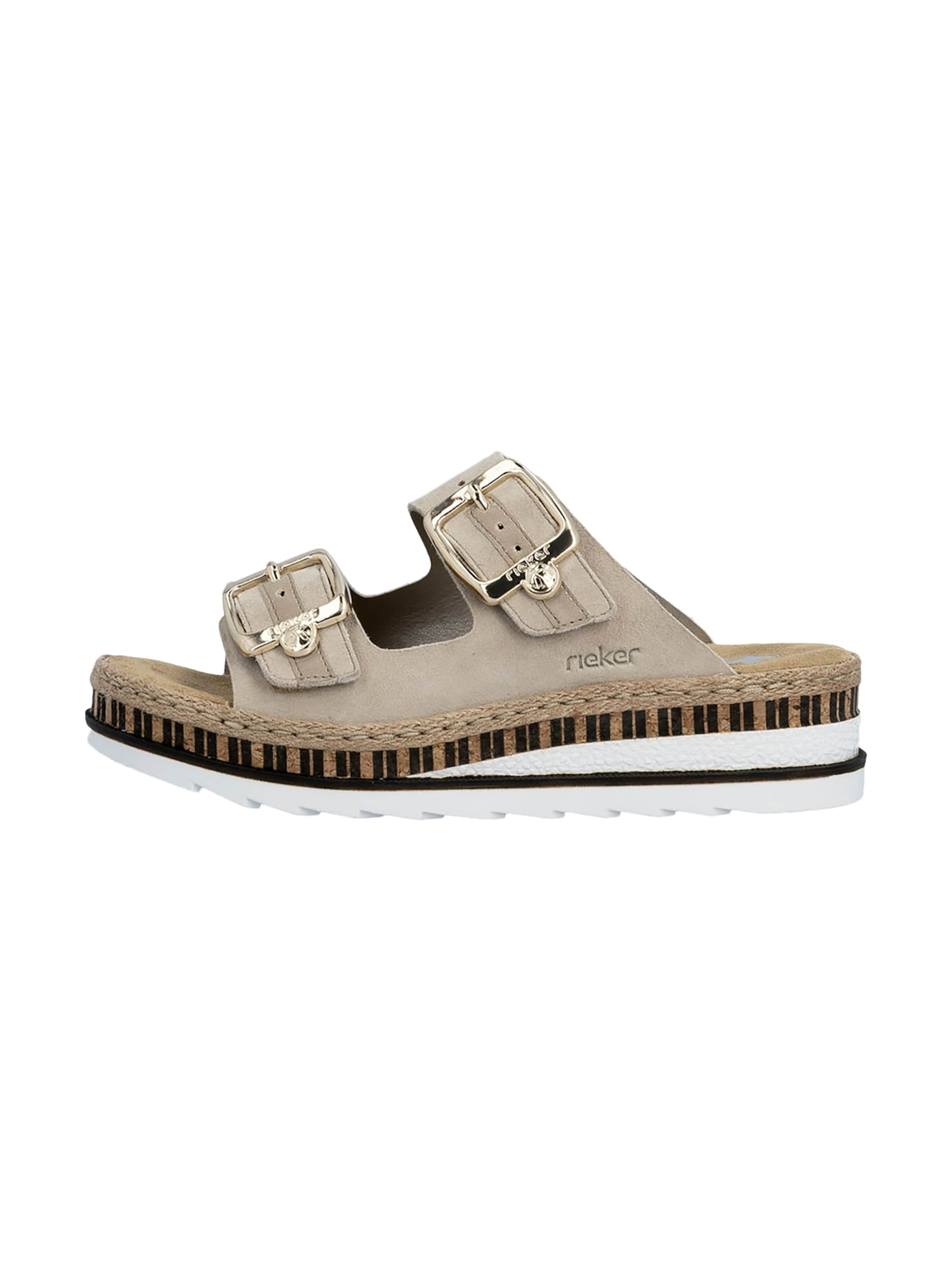 Rieker Mule in Beige: front
