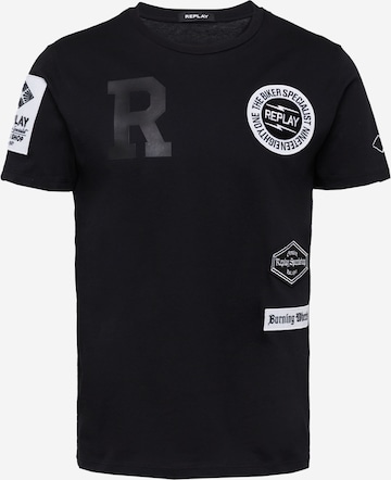 REPLAY T-Shirt in Schwarz: predná strana