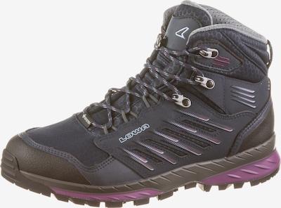 LOWA Boots 'TREK' in de kleur Navy / Lichtblauw / Lavendel / Zwart, Productweergave