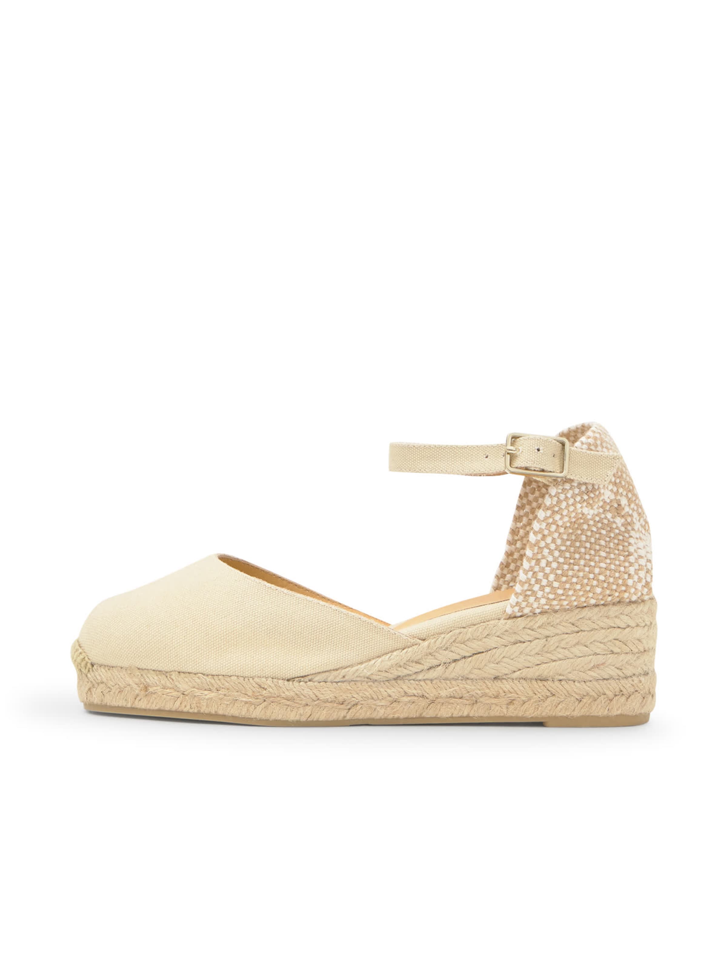 smėlio Castañer Espadrilės 'Carol': priekis