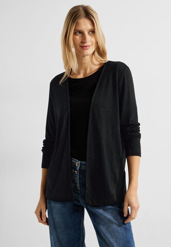 CECIL Knit Cardigan in Black: front