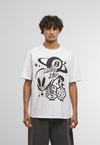 Mister Tee Shirt 'Planet Alien' in White: front