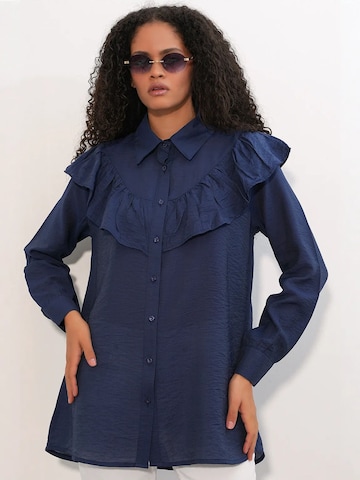 Camicia da donna di Bigdart in blu: frontale