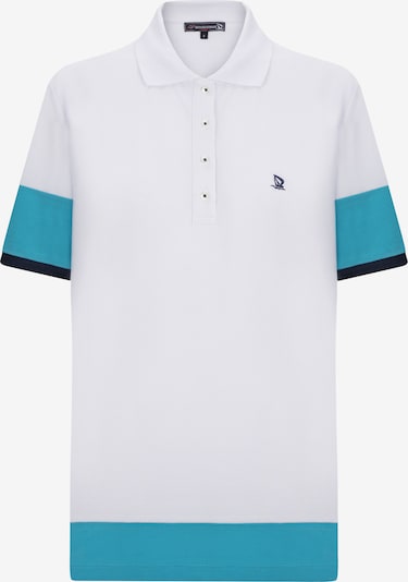 Marškinėliai iš Giorgio di Mare, spalva – mėlyna / tamsiai mėlyna jūros spalva / balta, Prekių apžvalga