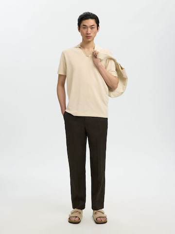 SELECTED Poloshirt in Beige