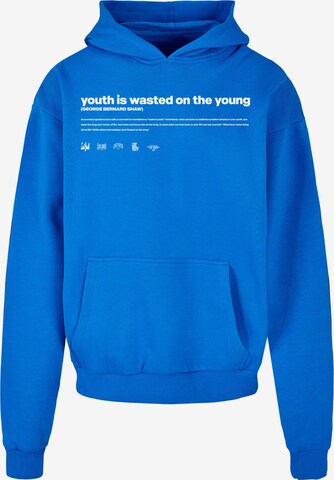 Lost Youth Sweatshirt 'Influenced' in Blue: front