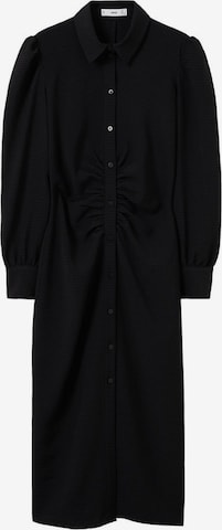 MANGOKošulja haljina 'Fru' - crna boja: prednji dio