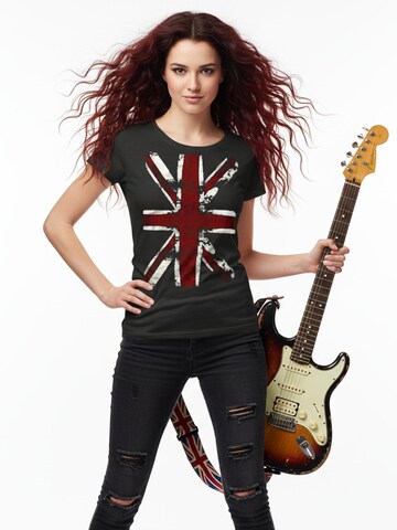 MAKAYA Shirt 'Union Jack' in Black