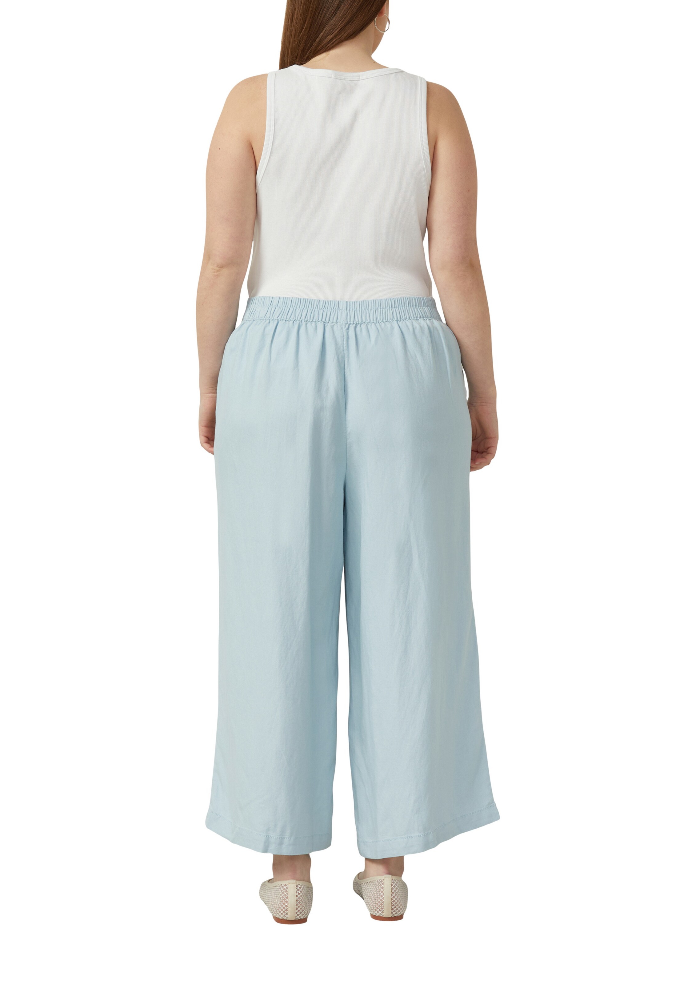 Wide Leg Pantalon QS en bleu