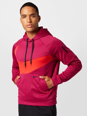 NIKE Sport sweatshirt i rosa: framsida