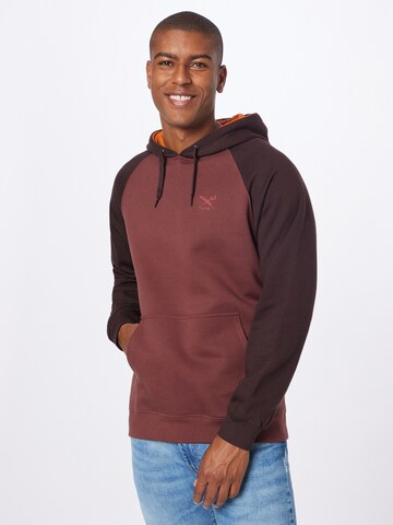 Sweat-shirt Iriedaily en marron : devant