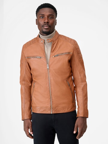 RICANO Lederjacke 'Gerard' in Braun: Vorderseite