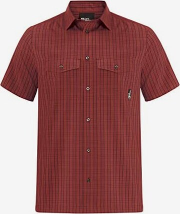 JACK WOLFSKIN Regular fit Athletic Button Up Shirt in Red: front