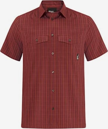 JACK WOLFSKIN Regular fit Athletic Button Up Shirt in Red: front