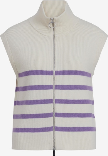 VILA Cardigan 'CICIA' en crème / violet foncé, Vue avec produit