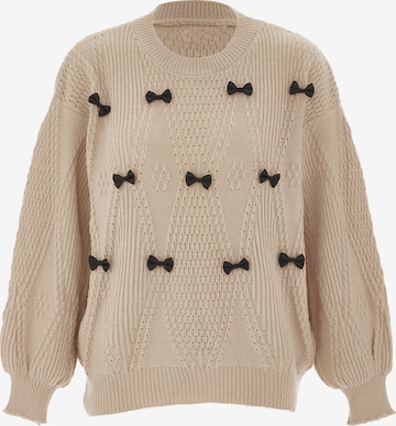 swirly Pullover in Beige: Vorderseite