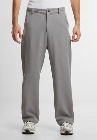 Loosefit Pantalon chino Another Cotton Lab en gris : devant