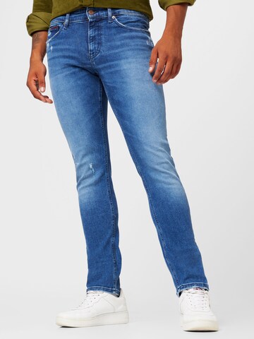 Tommy Jeans Skinny Jeansy 'SCANTON' w kolorze niebieski: przód