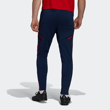 ADIDAS SPORTSWEAR Tapered Workout Pants 'FC Arsenal Condivo 22' in Blue
