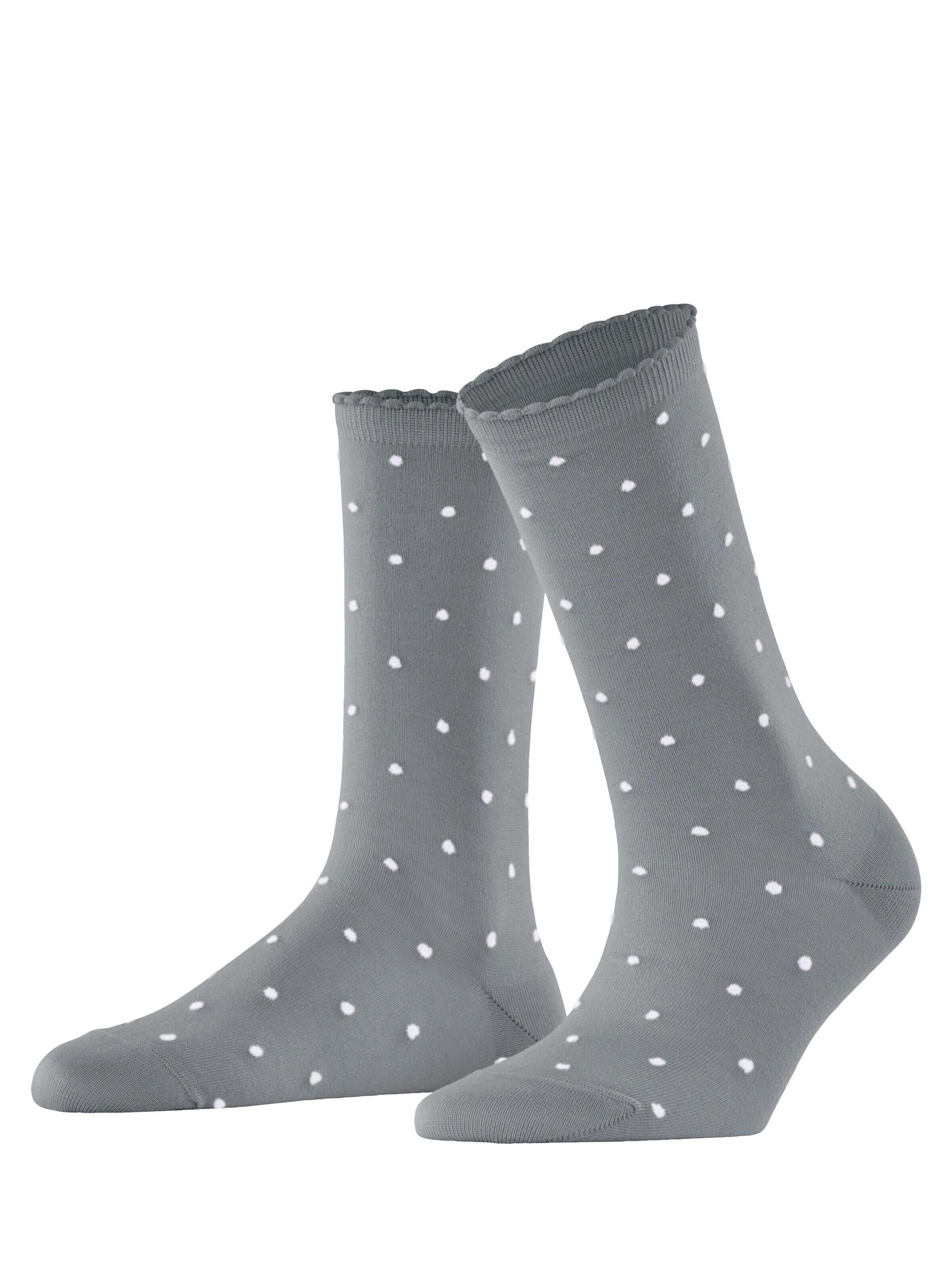 FALKE Socken 'Spike Dot'‌‌‌‌‌ in Silber: Vorderseite
