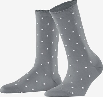 FALKE Socken 'Spike Dot' in Silber: Vorderseite