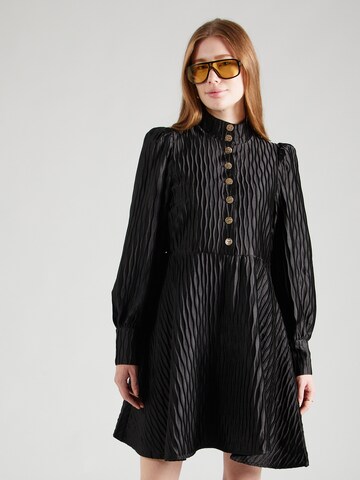 YAS - Vestido 'YASRIPPLE' en negro: frente
