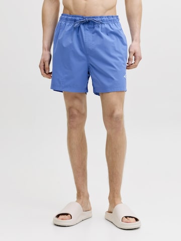 JACK & JONES Badshorts 'JPSTMaui Tropic' i blå