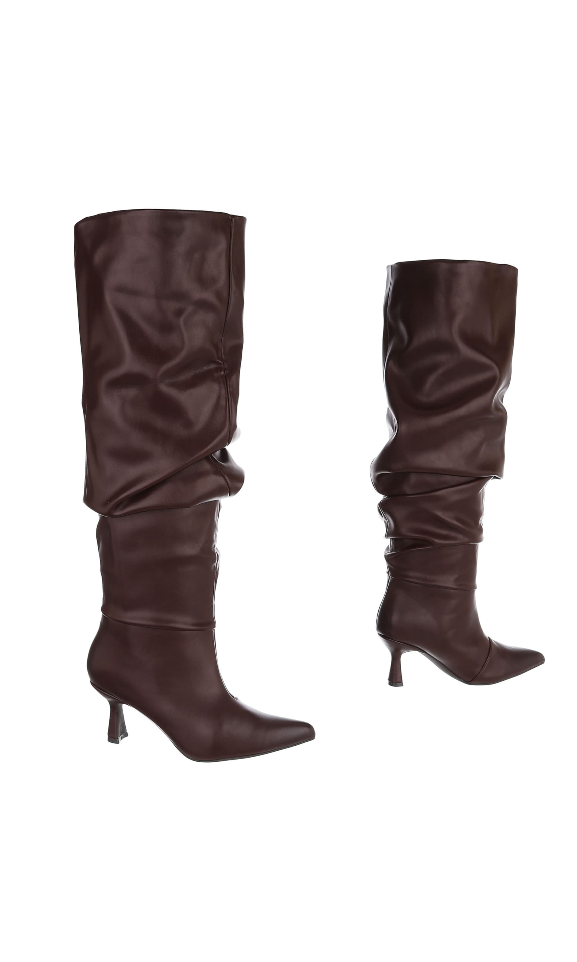 Ital-Design Overknees in Rot