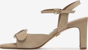 LOTTUSSE Sandaal ' Pala ' in Beige: voorkant