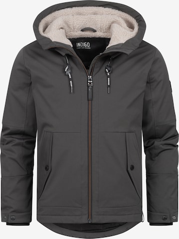INDICODE JEANS Winter Jacket ' Kylian ' in Grey: front