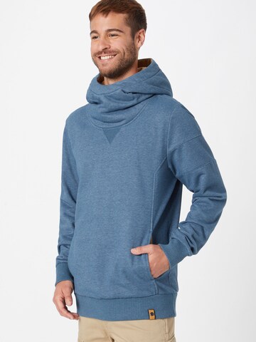 Fli Papigu Sweatshirt 'The Brave Live Forever' in Blauw: voorkant