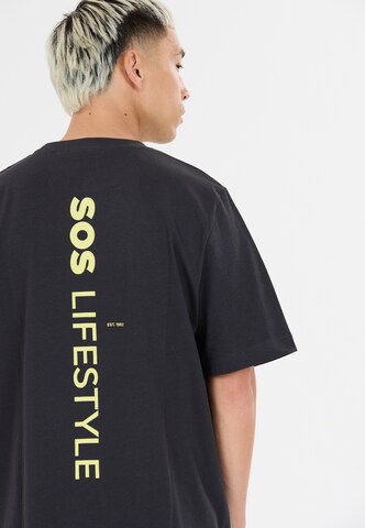 SOS Shirt 'Semeru' in Zwart