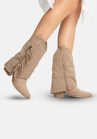 Bottes de cowboy Salinyang en vert