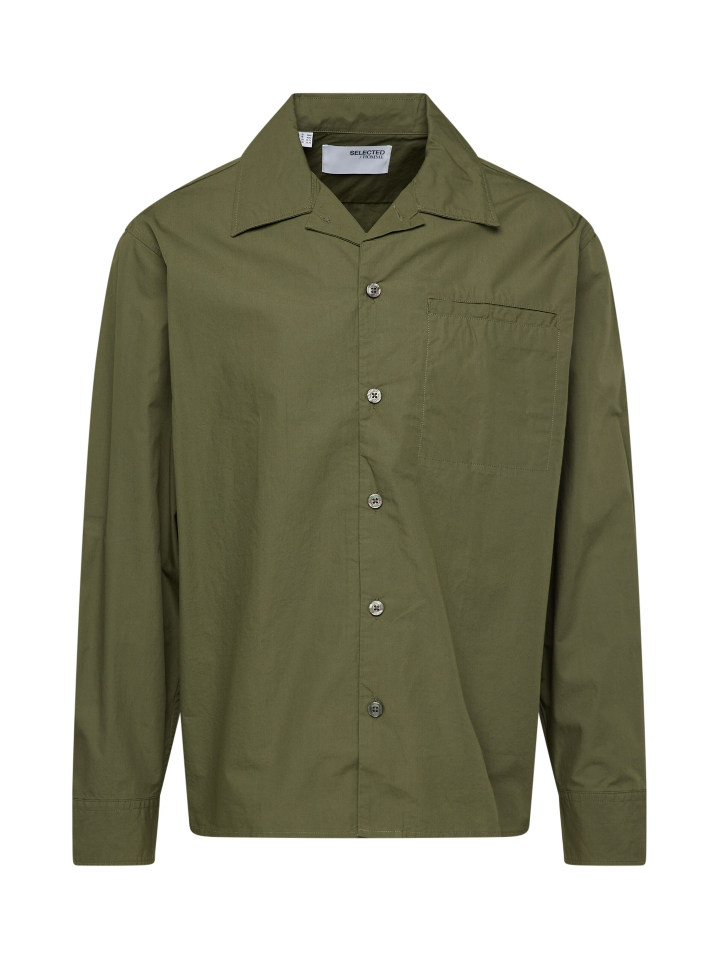 SELECTED Regular Fit Hemd in Grün: Vorderseite