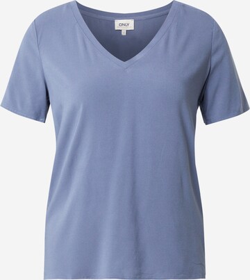 ONLY T-shirt 'Merle' i blå: framsida