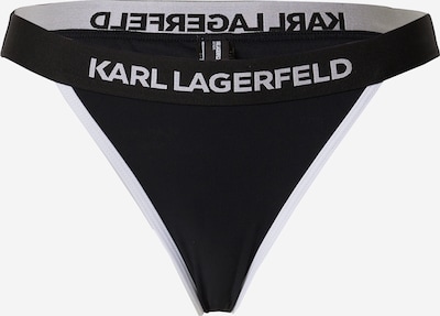 Slip costum de baie Karl Lagerfeld pe negru / alb, Vizualizare produs